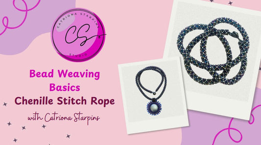How to Make a Chenille Stitch Rope for Bead Embroidery Pendants | Bead Weaving Tutorial
