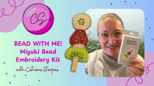 Making the Harapeko Brooch. A beady Adventure in Translation and Stitching