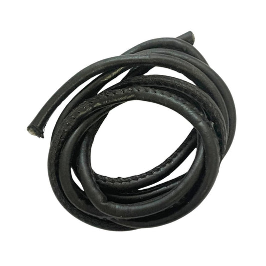 5mm PU Leather Cord Black
