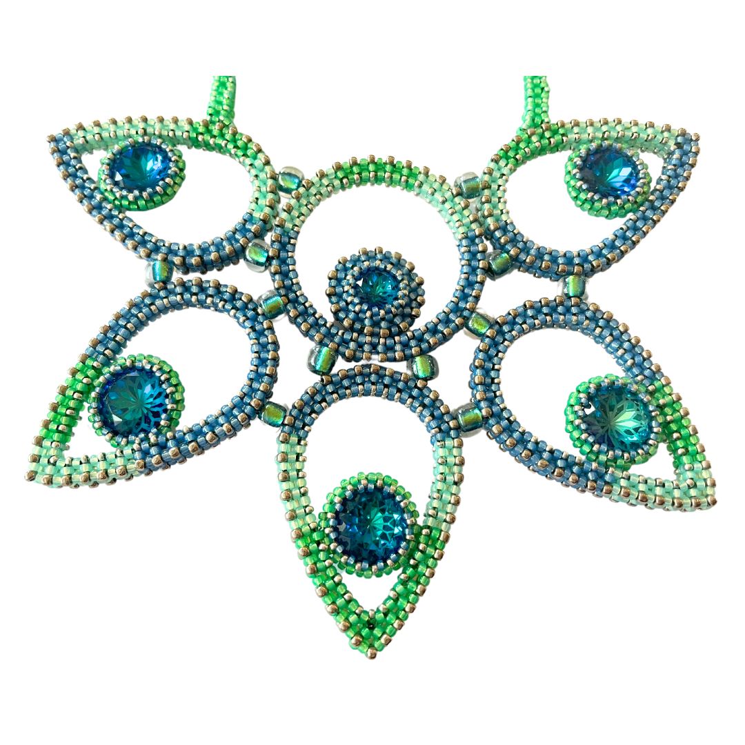 Lotus Necklace Kit WARM COLOURS