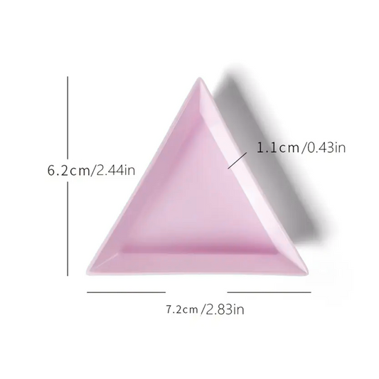 Bead Scoop Pink Triangle Tray 4 Pack