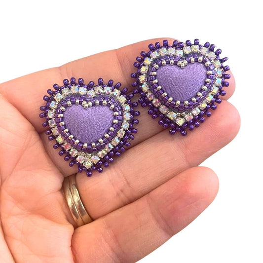 Sweetheart Earrings Kit Purple for WORKSHOP ATTENDEES ONLY