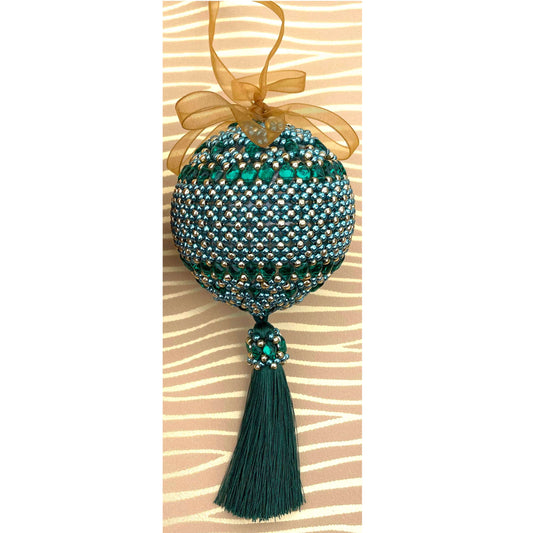 GREEN KIT Clara's Christmas Bauble Bead Weaving Kit Designed by Catriona Starpins - TUTORIAL SOLD SEPARATELY