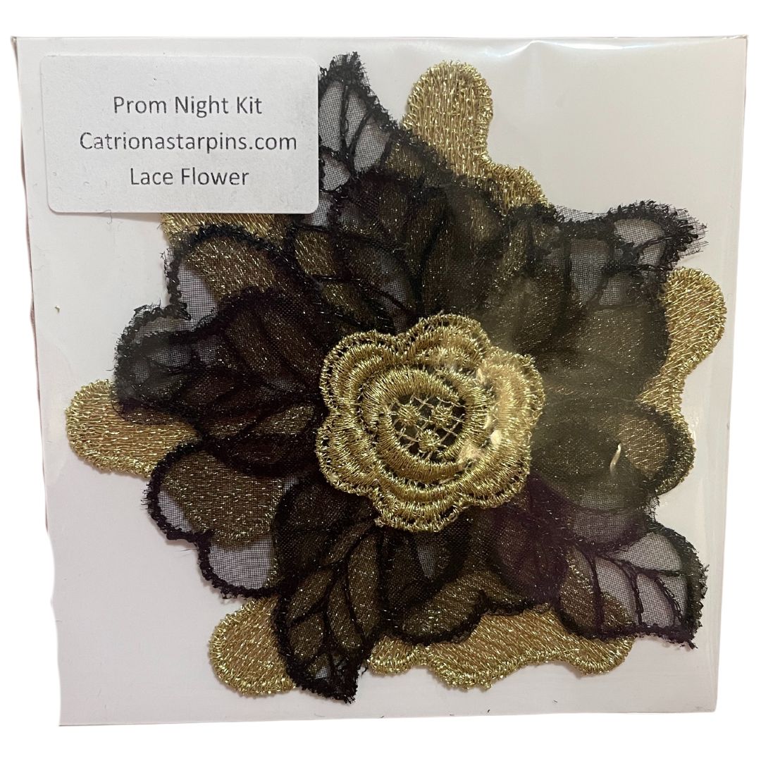 Partial Kit Lace Flower and PDF tutorial download- Prom Night, Limited Edition designed by Catriona Starpins PDF Download