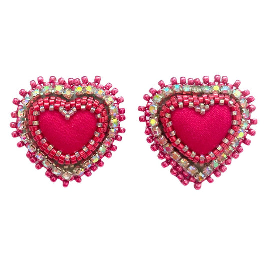 Sweetheart Earrings Kit Pink for WORKSHOP ATTENDEES ONLY