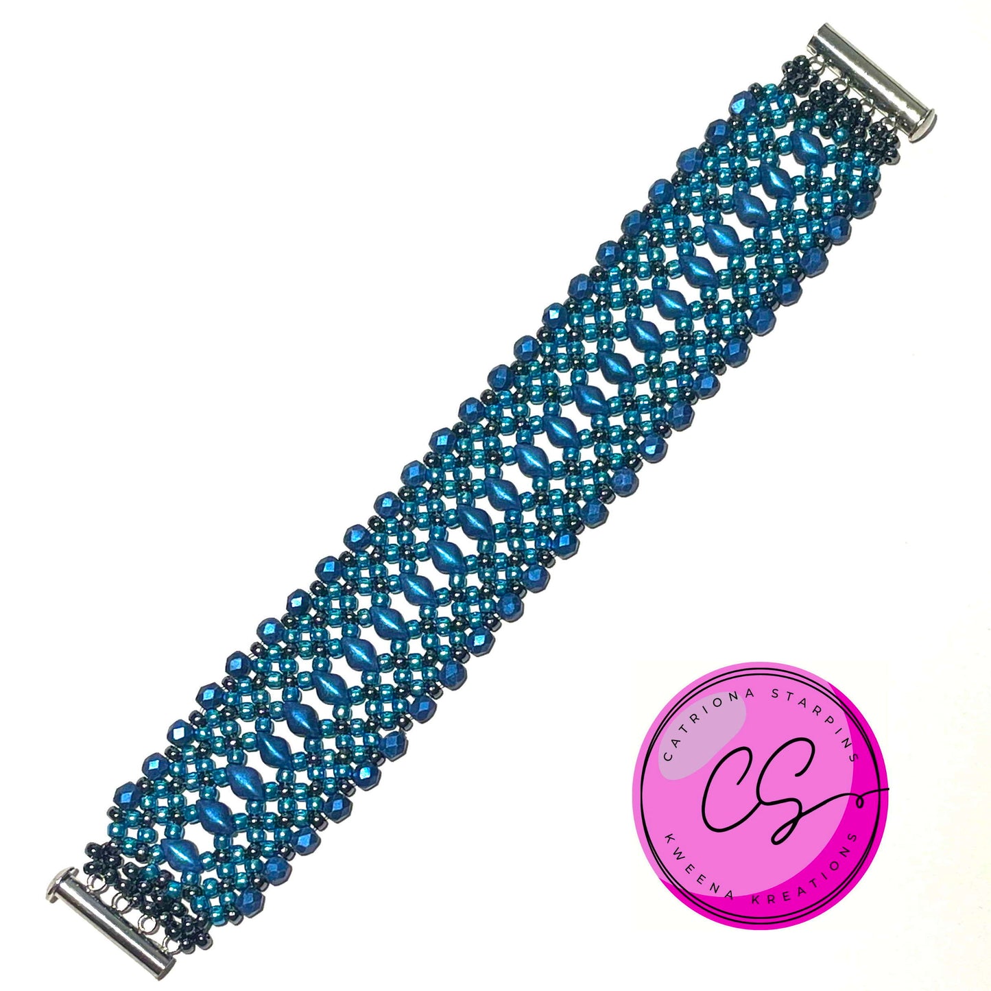 Tutorial - Diamond Lace Bracelet designed by Catriona Starpins PDF Download